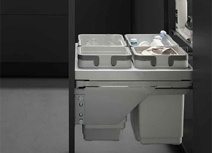 Выдвижная система для раздельной сортировки мусора CLOBE EVO от Vibo (Италия)
