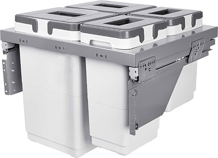 Выдвижная система для раздельной сортировки мусора CLOBE от Vibo (Италия)