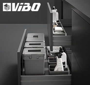Универсальная серия-конструктор ведер и органайзеров SINGLE от Vibo (Италия) для сортировки мусора и хранения