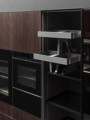 Выдвижной двухуровневый механизм KARLO от Vibo (Италия) для корпусов верхнего яруса