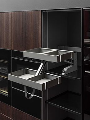 Выдвижной двухуровневый механизм KARLO от Vibo (Италия) для корпусов верхнего яруса