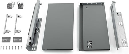 Комплектующие обновлённой системы LS BOX PRO от PULSE для выдвижного ящика