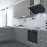 Профиль-ручка врезная для фасада 18мм, алюминий матовый, L-5500мм, бетон