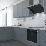 ATRIA Ручка-скоба 96мм никель матовый, серый