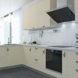 ATRIA Ручка-скоба 96мм хром матовый, слоновая кость