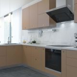 Ручка-раковина D35мм никель матовый, капучино