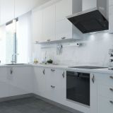 ATRIA Ручка-скоба 96мм никель матовый, белый