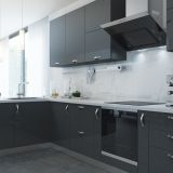 ATRIA Ручка-скоба 96мм хром матовый, антрацит
