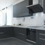 GOLATIME Профиль-ручка для верхней базы, алюминий матовый (анод), L-3000, антрацит