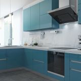 GOLATIME Профиль-ручка для верхней базы, алюминий матовый (анод), L-3000, бирюзовый