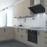 GARI Ручка-скоба 160мм никель матовый, бежевый