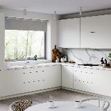 Фасад Белый матовый на кухне в стиле Модерн