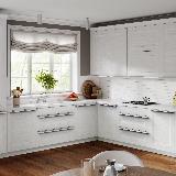 Профиль-ручка L=896мм крепление саморезами белый матовый (краска RAL 9003) Профиль-ручка L=896мм крепление саморезами белый матовый (краска RAL 9003)