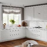 Профиль-ручка врезная для фасада 18мм, белый матовый (краска RAL9016), L-3000мм