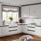 Профиль-ручка крепление саморезами для фасада 16мм, черный матовый (анод), L-3000мм