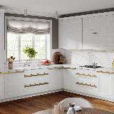 Профиль-ручка крепление саморезами для фасада 18мм,  золото матовое (анод), L-3000мм