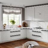 Профиль-ручка 32мм (L=60мм) крепление саморезами черный матовый (краска RAL 9005) Профиль-ручка 32мм (L=60мм) крепление саморезами черный матовый (краска RAL 9005)