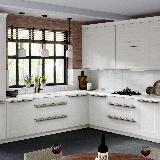 Профиль-ручка L=596мм крепление саморезами золото матовое (краска) Профиль-ручка L=596мм крепление саморезами золото матовое (краска)