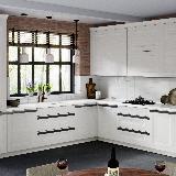 Профиль-ручка крепление саморезами для фасада 16мм, графит (краска), L-3000мм