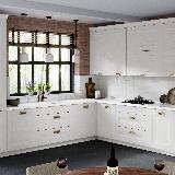 Ручка-раковина 128мм золото матовое Ручка-раковина 128мм золото матовое