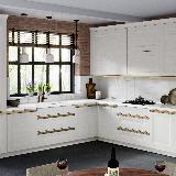 Профиль-ручка крепление саморезами для фасада 16мм,  золото матовое (анод), L-3000мм