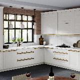 Профиль-ручка крепление саморезами для фасада 18мм,  золото матовое (анод), L-3000мм