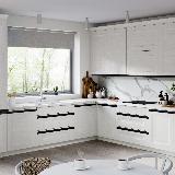 Профиль-ручка врезная для фасада 18мм, черный матовый (краска RAL9005), L-3000мм Профиль-ручка врезная для фасада 18мм, черный матовый (краска RAL9005), L-3000мм