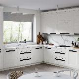 Профиль-ручка крепление саморезами черный матовый (анод), L-3000мм