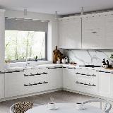 Профиль-ручка крепление саморезами черный матовый (анод), L-3000мм