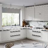 Профиль-ручка 600мм крепление саморезами черный матовый (анод) Профиль-ручка 600мм крепление саморезами черный матовый (анод)