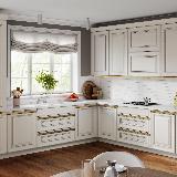 Профиль-ручка крепление саморезами для фасада 18мм,  золото матовое (анод), L-3000мм