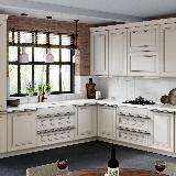 Профиль-ручка 192мм (L=220мм) крепление саморезами золото матовое (краска)