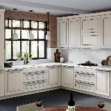 Профиль-ручка L=596мм крепление саморезами белый матовый (краска RAL 9003)