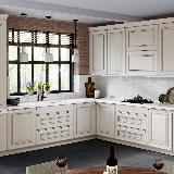 Профиль-ручка врезная для фасада 18мм, белый матовый (краска RAL9016), L-3000мм