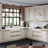 Профиль-ручка крепление саморезами для фасада 18мм,  золото матовое (анод), L-3000мм