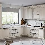 Профиль-ручка 128мм (L=196мм) крепление саморезами черный матовый (краска RAL 9005)