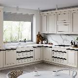 Профиль-ручка крепление саморезами для фасада 18мм, черный матовый (анод), L-3000мм