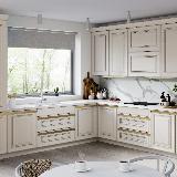 Профиль-ручка крепление саморезами для фасада 18мм,  золото матовое (анод), L-3000мм