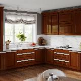 Профиль-ручка крепление саморезами для фасада 16мм, белый матовый (краска RAL9016), L-3000мм