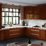 Профиль-ручка крепление саморезами для фасада 18мм, алюминий матовый (анод), L-3000мм