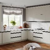 Профиль-ручка врезная для фасада 18мм, черный матовый (анод), L-3000мм