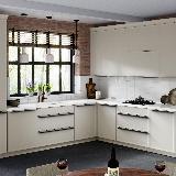 Профиль-ручка 128мм (L=196мм) крепление саморезами черный матовый (краска RAL 9005)