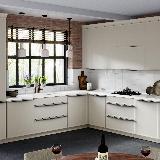 Профиль-ручка 128мм (L=196мм) крепление саморезами графит (краска) Профиль-ручка 128мм (L=196мм) крепление саморезами графит (краска)