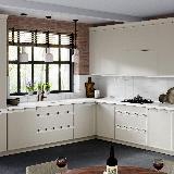 Профиль-ручка врезная для фасада 18мм, белый матовый (краска RAL9016), L-3000мм