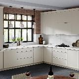 Профиль-ручка врезная для фасада 16/18мм, белый матовый (краска RAL9016), L-3000мм