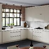 Профиль-ручка крепление саморезами белый матовый (краска RAL9016), L-3000мм