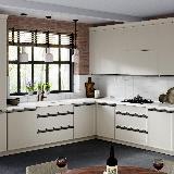 Профиль-ручка крепление саморезами для фасада 18мм, графит (краска), L-3000мм