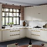 Профиль-ручка крепление саморезами для фасада 16мм,  золото матовое (анод), L-3000мм