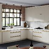 Профиль-ручка крепление саморезами для фасада 18мм,  золото матовое (анод), L-3000мм