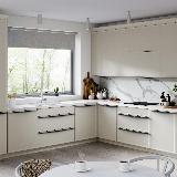 Профиль-ручка L=896мм крепление саморезами черный матовый (краска RAL 9005)